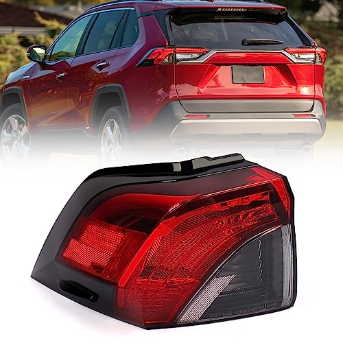 Huray Left Outer Tail Light for Toyota RAV4 2019-2022 Driver Side Taillight Lamp Assembly Replacement for TO2804148 815600R090 - Image 1
