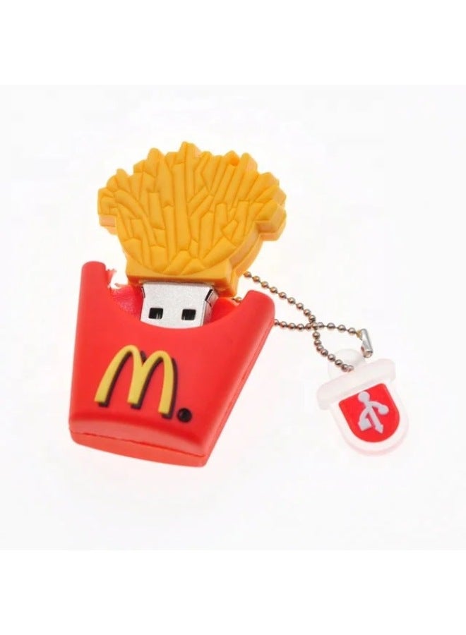 PVC Cartoon Doll McDonald's Fries KFC U Disk Creative Enterprise Annual Meeting Gift Bidding U Disk Car Audio-Color:Free Design Custom Shape-Capacity:1G To 128G Optional Please Inquiry - Image 1