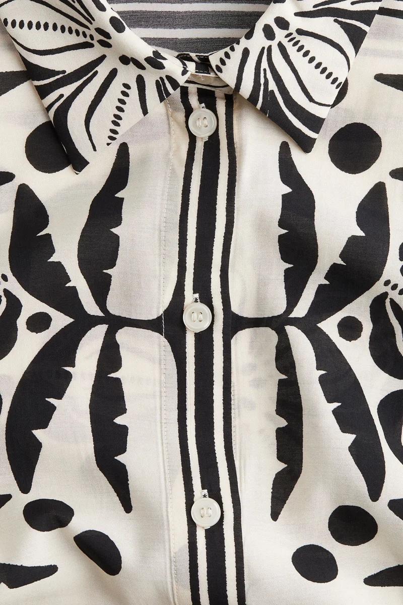 اتش اند ام قميص بقصّة واسعة