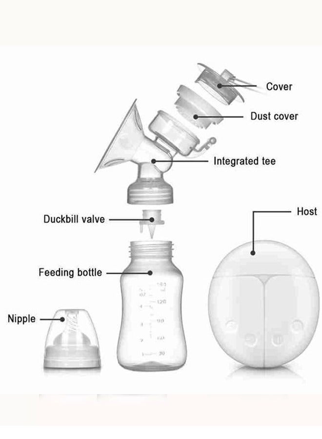 Quiet Portable Electric Double Breast Pump USB Rechargeable BPA Free Pain Free 4 Suction Modes for Easy and Comfortable Breastfeeding - Image 4