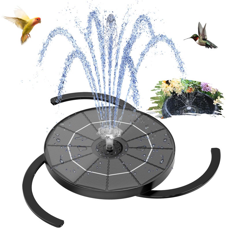 AISITIN 35W Solar Fountain for Bird Bath Upgraded 2026 Solar Water Fountain Kit with 3 Fixed Bracket Multiple Nozzles Storage Interface for Bird Bath Garden Courtyard Pond Pool and Outdoor - Image 2