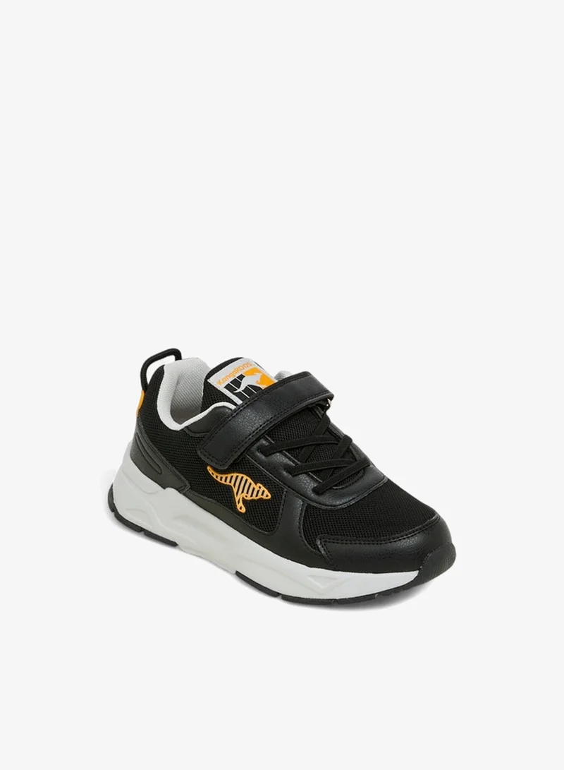 kangaROOS Boys' Panelled Sneakers with Hook and Loop Closure - RAVE 1