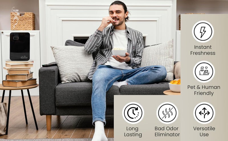 ذا سنتري Scentry Smart Wi-Fi Aroma Diffuser (آلة تنقية الهواء) (اللون الأسود) - Image 5