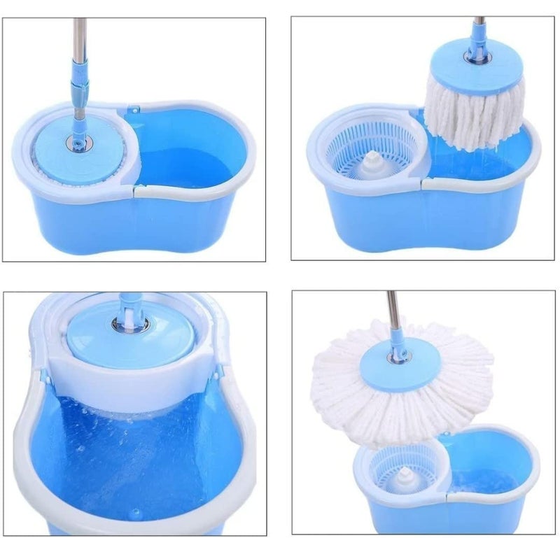 NOHUNT Mop Refills Only for Floor Cleaning, Mop Accessories, Cotton Mop Refill, Spin Mop Replacement Heads Microfiber Mop Refills Round Mop (4) - Image 2