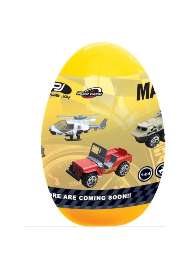 Power Joy Vroom Vroom Diecast Magic Egg Surprise Play Vehicle, Assorted 1 Piece (Style & Color May Vary) Each Sold Separately - Image 2