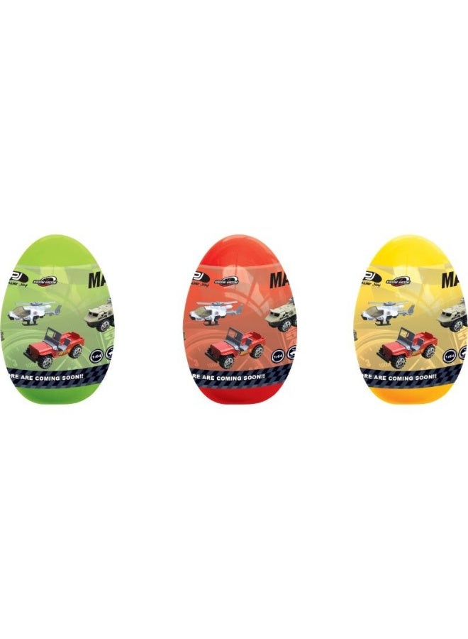 Power Joy Vroom Vroom Diecast Magic Egg Surprise Play Vehicle, Assorted 1 Piece (Style & Color May Vary) Each Sold Separately - Image 1