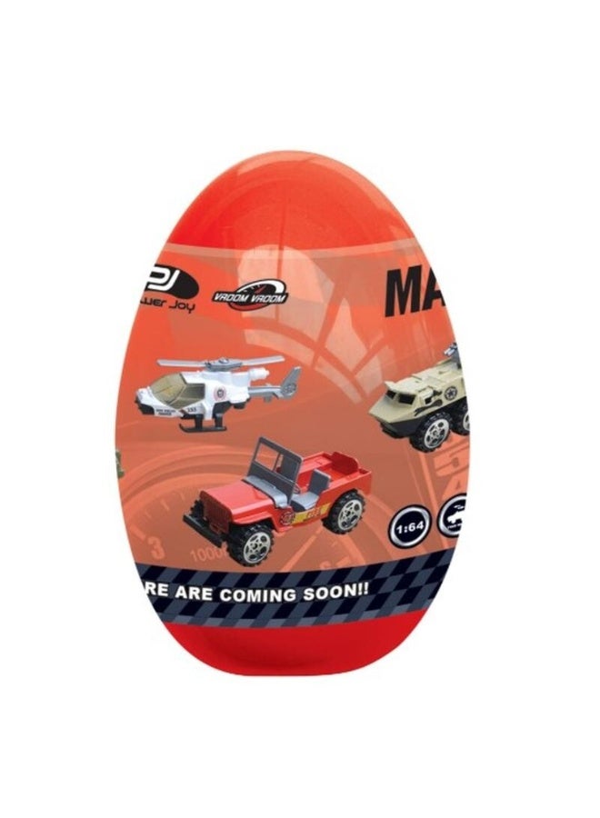 Power Joy Vroom Vroom Diecast Magic Egg Surprise Play Vehicle, Assorted 1 Piece (Style & Color May Vary) Each Sold Separately - Image 4