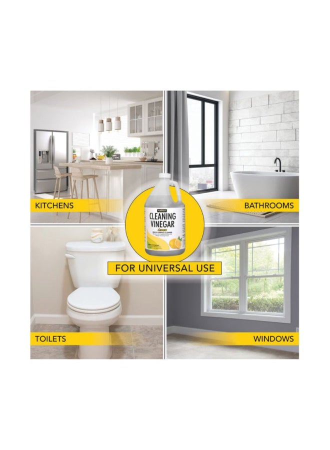 هاريس منظف الأسطح المتعددة مركز من الخل برائحة الليمون شفاف 3.78 لتر LEVINE-128 - Image 3