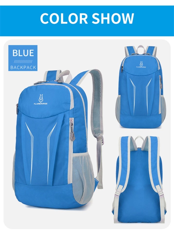 فليم هورس حقيبة ظهر خارجية قابلة للطي للرجال والنساء، حقيبة جلدية خفيفة الوزن، حقيبة جري، حقيبة ظهر يوجا، حقيبة ظهر من النايلون المقاوم للماء - Image 2