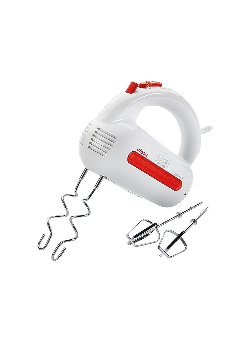 UFESA Activa BV4611 Hand Blender Mixer & Kneader 200W – 5 Speed Levels with Turbo Function, Lightweight, Easy Storage & Cleaning – White