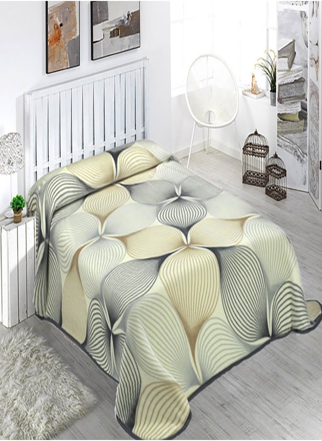 Mora spain - Mora Gold blanket (MORA Gold) - Model K58 -Size: 220 * 240- consisted of 85% acrylic - 15% polyester - weight 4.450 kg-country of origin Spain. - Image 1
