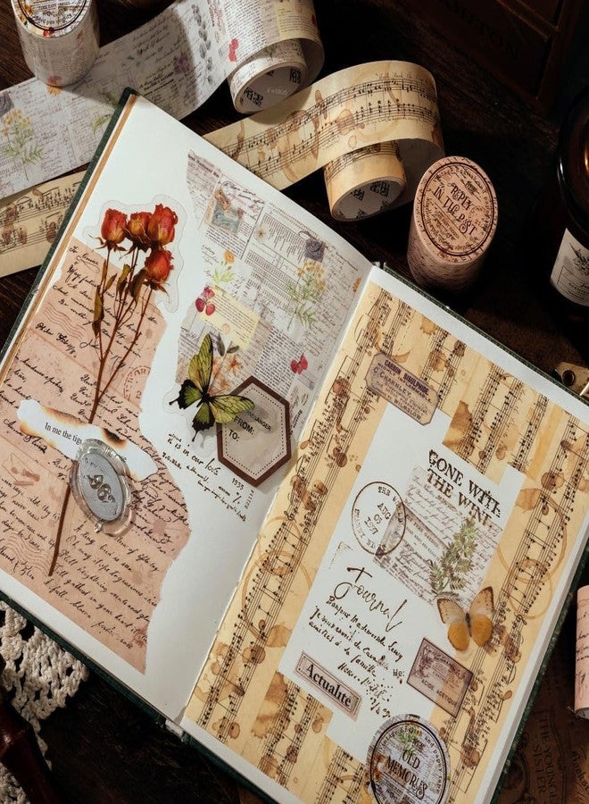 DD Retails Vintage Decorative Sticker Book || Aesthetic Deco Sticker Book for Scrapbooking & Creative Journaling || Paper Cutout & Sticker Book with Paper Sticker (Pack of 1) (Flower & Mushroom Book) - Image 2