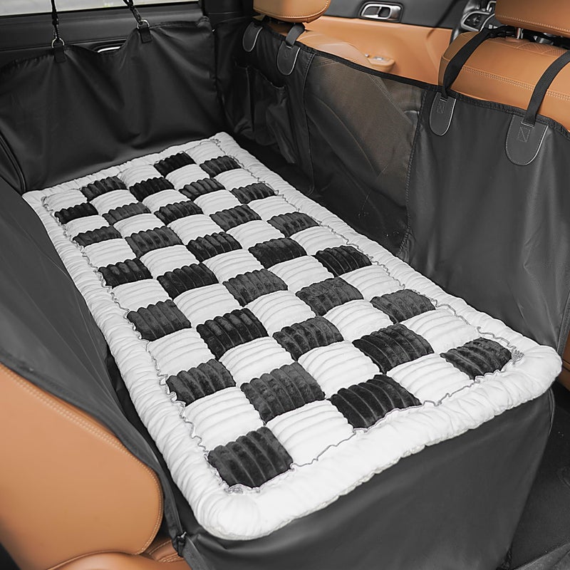 HiPetpy Backseat Dog Bed Mat for Car, Non-Slip Dog Bed for Car Back Seat, Soft & Cozy Dogs Blanket, Washable Travel Pet Mat Seat Protector for Cars, SUVs, Trucks - Image 1