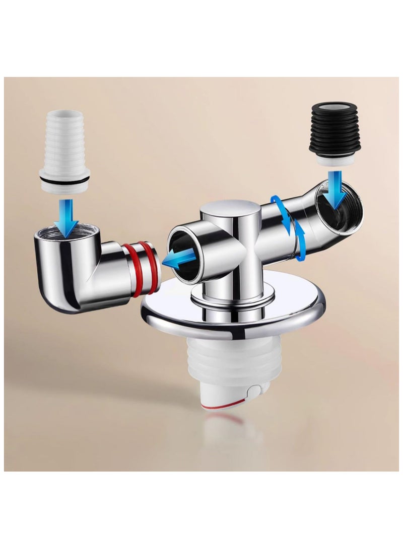 SYOSI Washing Machine Floor Drain Adapter, Dual Purpose Connector Floor Drain Adapter, Sewer Tee Joint Adapter for Washing Machine, Tee Joint Adapter  Connector Drain Catcher Sealing Tool - Image 3