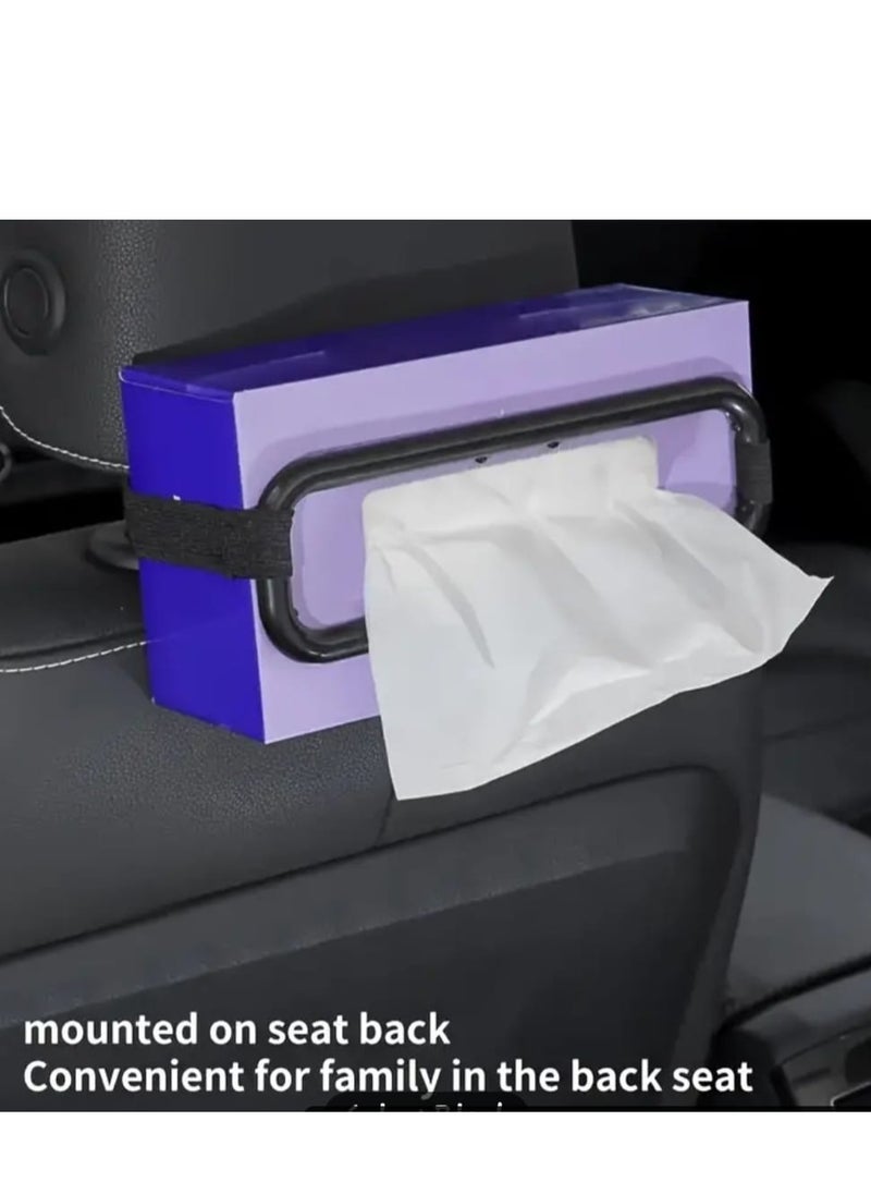 Generic Car Sun Visor Tissue Box Holder, Paper Towel Fixing Frame for Auto Visor, Plastic Clip for Hanging Napkin Box, Tissues Bag Bracket for Backseat, Universal Vehicle Interior Accessories  - Image 3