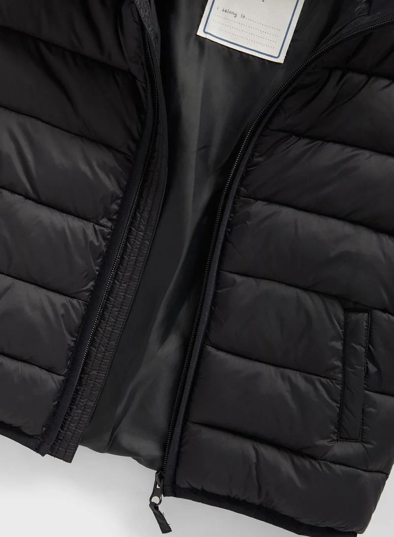 mothercare Kids Essential Hooded Puffer Jacket
