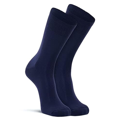 FOX RIVER FoxRiver Men's Girls Plus Size' Wick Dry Auras Ultra-Lightweight Liner Crew Socks, Dark Navy, X-Large - Image 1