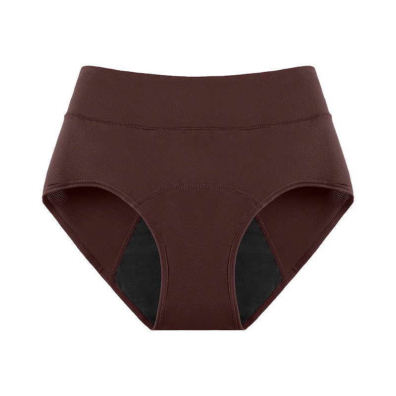 Women's 3-Layer Absorbent Period Panties Breathable Leak-Proof High Waist Cotton Briefs