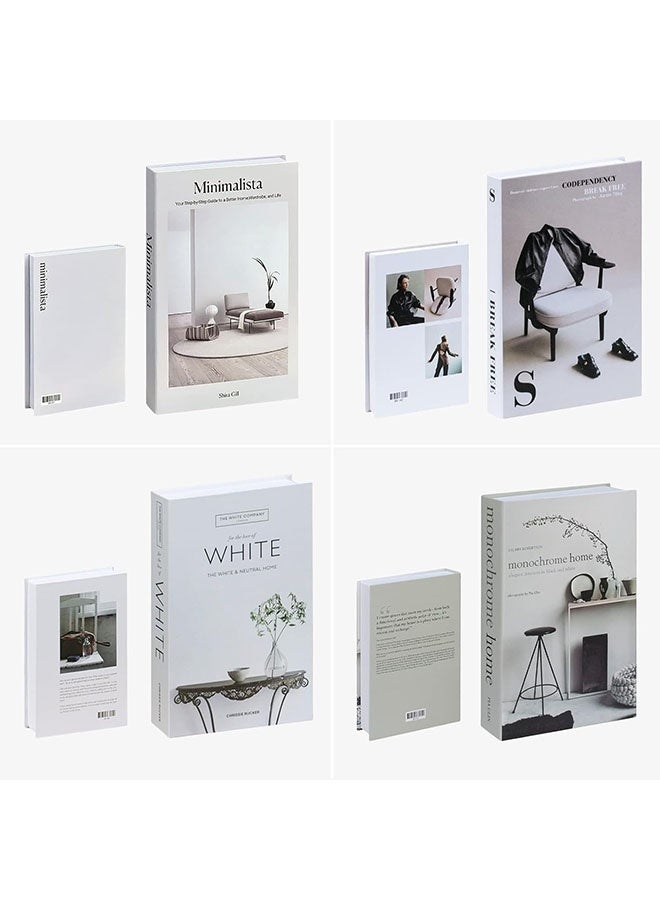4 Pack Faux Books for Decoration, Modern Fashion Decorative Books Set for Coffee Table, Bookshelf, Living Room Decor - Image 4