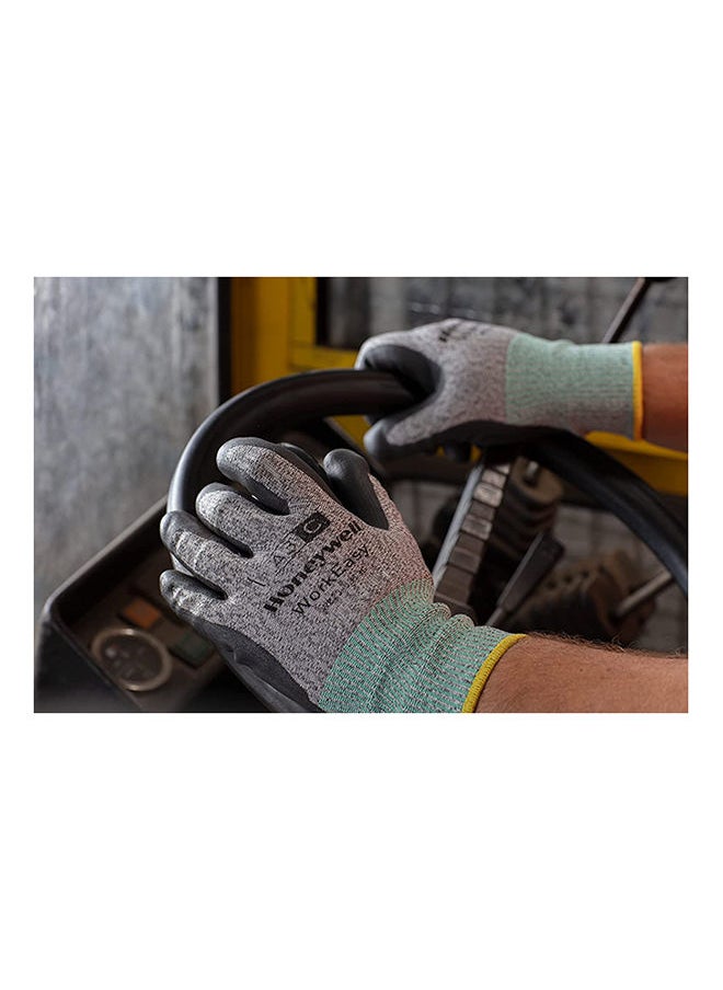 Honeywell - 1-Pair Honeywell Work Easy Mechanical And Cut Resistance Cut Level A3/C Protective Gloves Size 8/M Grey - Image 1
