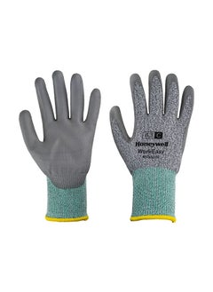 1-Pair Honeywell Work Easy Mechanical And Cut Resistance Cut Level A3/C Protective Gloves Size 8/M Grey