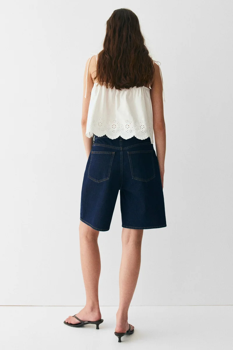 H&M  Denim Bermuda shorts for Women | Best Price UAE