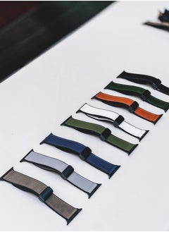 Lacoz Lacoz Leather Smart Watch Strap With Adjustable Magnetic Closure Buckle Suitable For 42/ 44/ 45/ 46/ 49mm Smartwatches Pack of 8  - Image 1