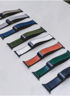 Lacoz Lacoz Leather Smart Watch Strap With Adjustable Magnetic Closure Buckle Suitable For 42/ 44/ 45/ 46/ 49mm Smartwatches Pack of 8  - Image 2