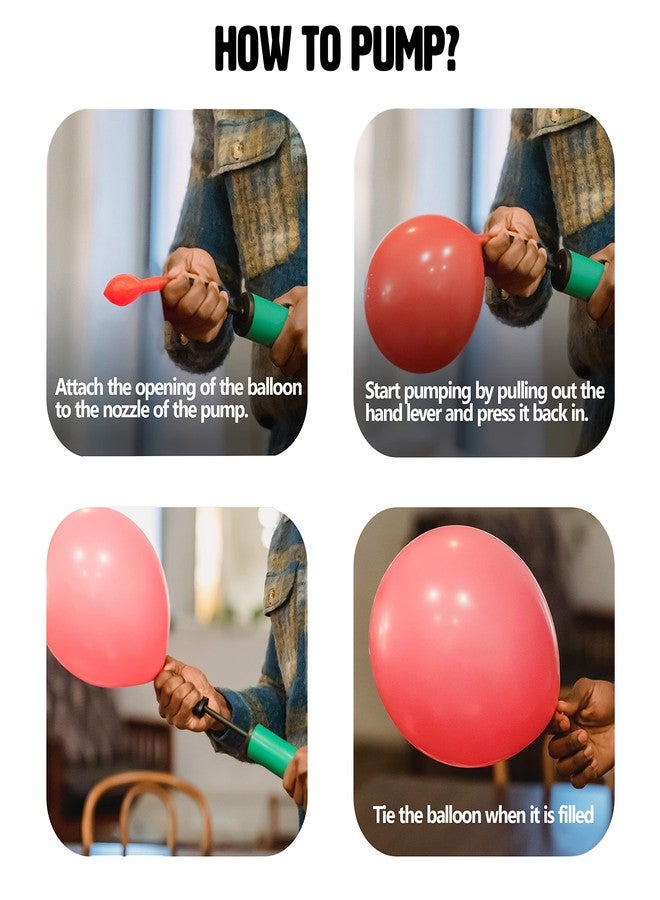 Just Party Hand Held Balloon Air Pump Inflator, Assorted Colour, ?28.5 x 5 x 5 CM - Image 4