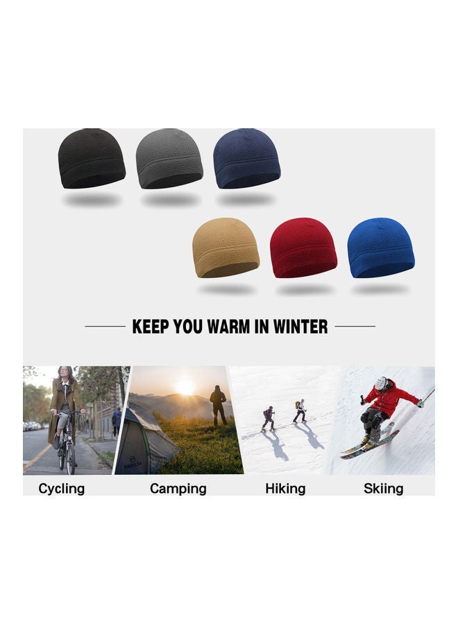NIBEMINENT Winter Hat Polar Fleece Warm Thick Windproof Cycling Hiking Outdoor Beanie Skull Cap 12x5x10cm  - Image 4