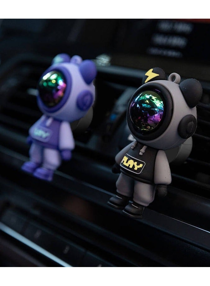 Astronaut-Themed Car Vent Clip Air Freshener - Aromatherapy Diffuser For Vehicle Interiors Green - Image 4