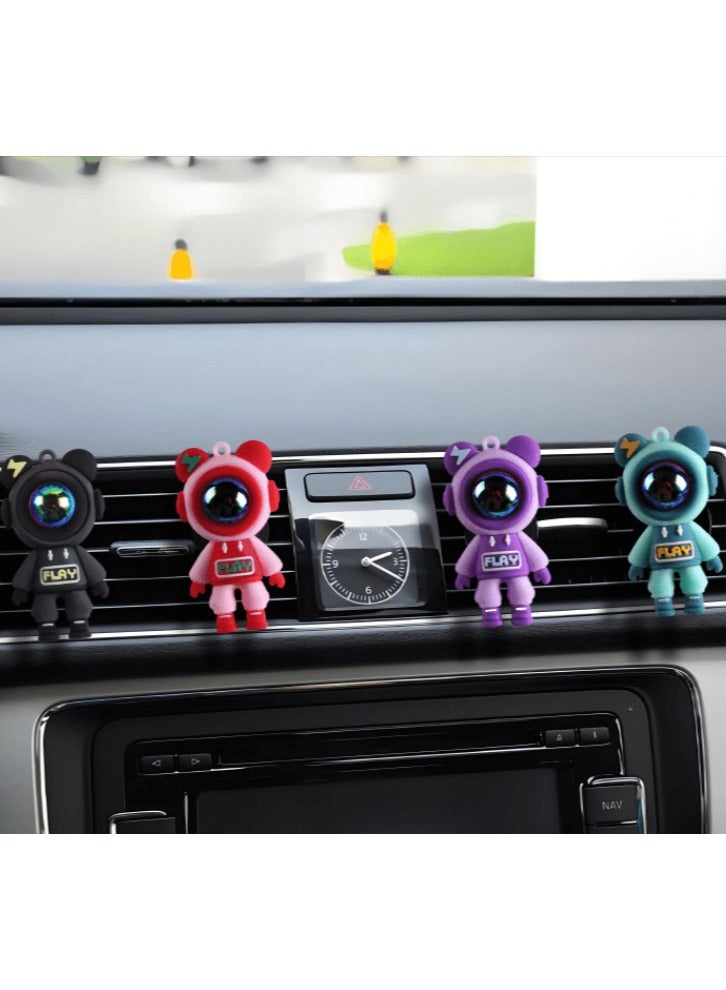 Astronaut-Themed Car Vent Clip Air Freshener - Aromatherapy Diffuser For Vehicle Interiors Green - Image 5