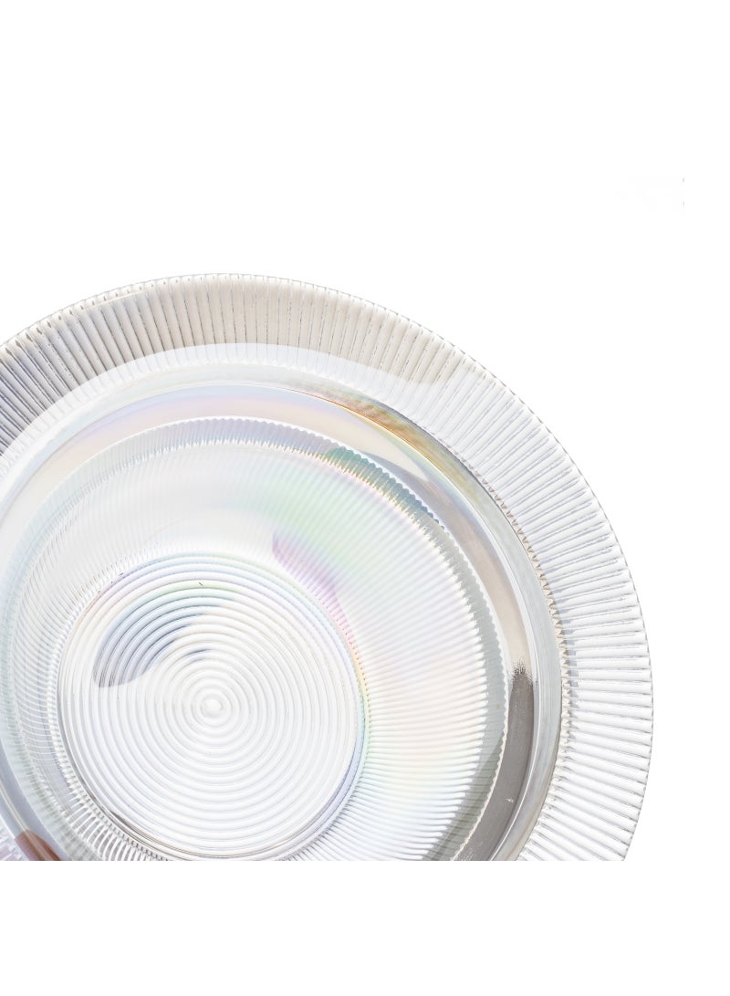 هيك تمرية زجاج مع غطاء بتصميم عصري قطر 17.5سم - Image 2