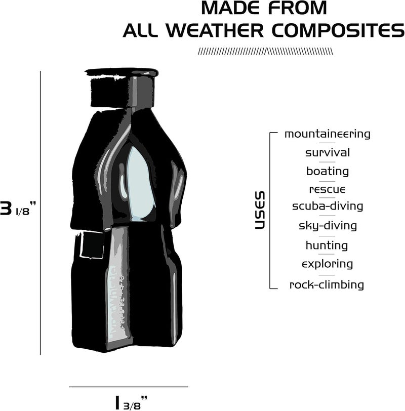 HyperWhistle The Original Worlds Loudest Whistle up to 142db Loud, Very Long Range, for Referee, Coaches, Instructors, Sports, Teachers, Life Guard, Self Defense, Survival, Emergency uses - Image 3