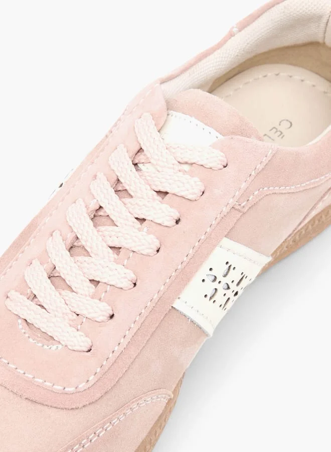 Celeste Women's Cutout Detail Sneakers with Lace-Up Closure