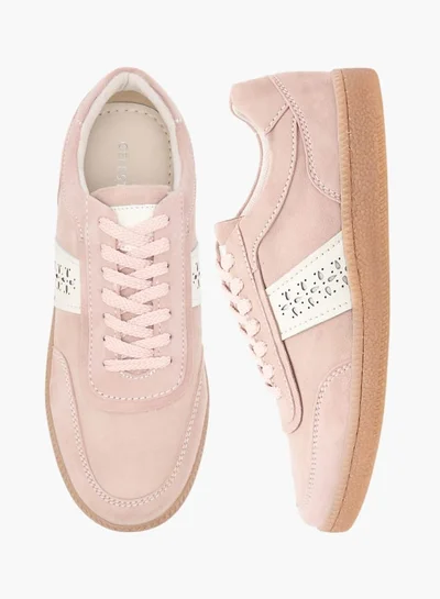 Celeste Women's Cutout Detail Sneakers with Lace-Up Closure