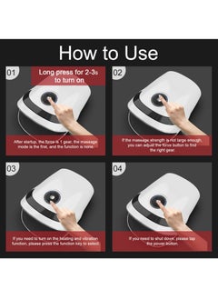 SYOSI Hand Massager Wireless Hand Massager With Heat, Compression, Rechargeable Cordless Electric Massager For Arthritis, Wrist, Palm, Numbness, Finger Pain Relief (White)  - Image 4