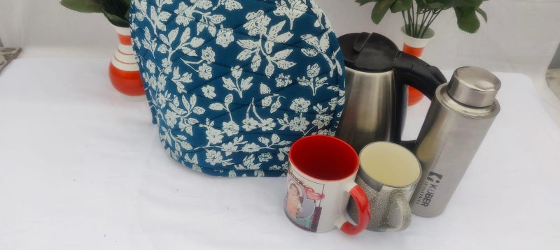 Malan Bai Mandala Tea Cozy Cover Hand Block Winter Hand Block Tea Kettle Warmer Pot Cover Hot Coffee Cover Handamde Kitchen Décor Brand: Malan Bai (Pattern 10) - Image 4