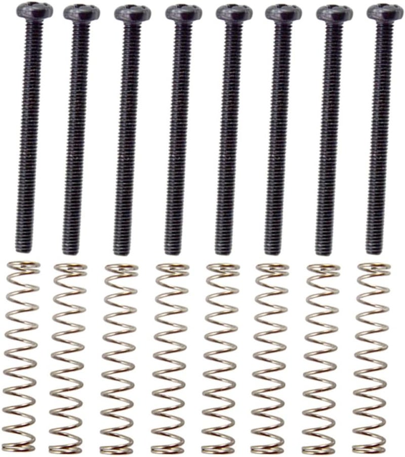 klarako 1 Pack Guitar Humbucker Dual Coil Pickup Frame Ring Mounting Screws Adjust Height Musical Instrument Parts  Black - Image 1