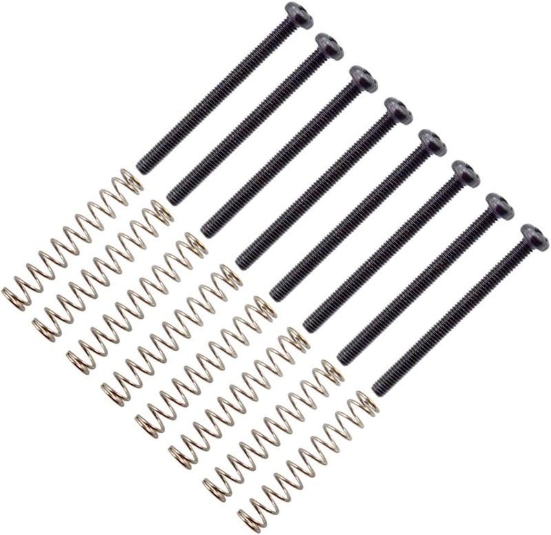 klarako 1 Pack Guitar Humbucker Dual Coil Pickup Frame Ring Mounting Screws Adjust Height Musical Instrument Parts  Black - Image 3