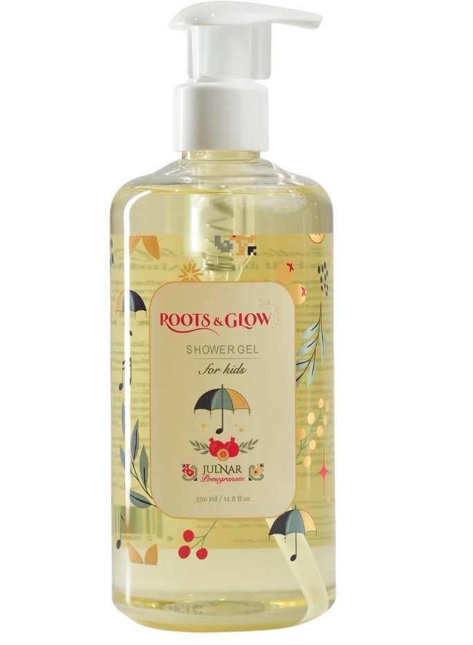 روتس اند جلو جل استحمام جُلنار للأطفال من روتس اند جلو – تنظيف يومي لطيف ومغذٍ - Image 1