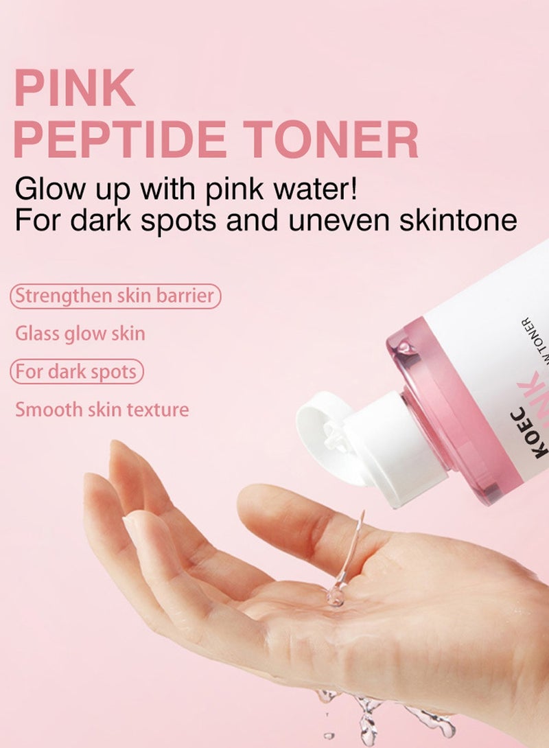 ك أو إي سي تونر ببتيد وردي - تونر وردي متوهج لتعزيز البشرة وتهدئتها وتوحيد لونها وإصلاحها وترطيبها لجميع أنواع البشرة، 180 مل - Image 4