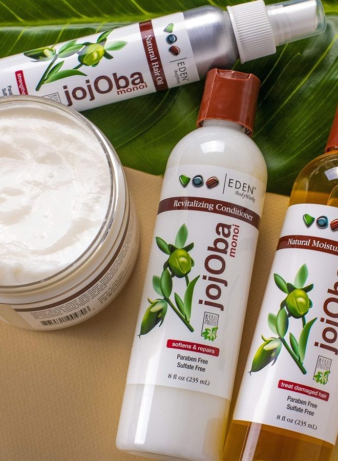 eden bodyworks JoJoba Monoi Deep Conditioner | 16 oz | Moisturize, Soften & Repair Hair - Packaging May Vary - Image 4