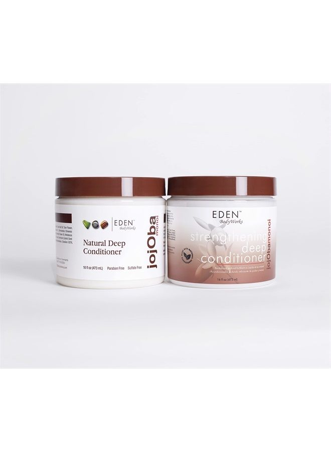 eden bodyworks JoJoba Monoi Deep Conditioner | 16 oz | Moisturize, Soften & Repair Hair - Packaging May Vary - Image 2