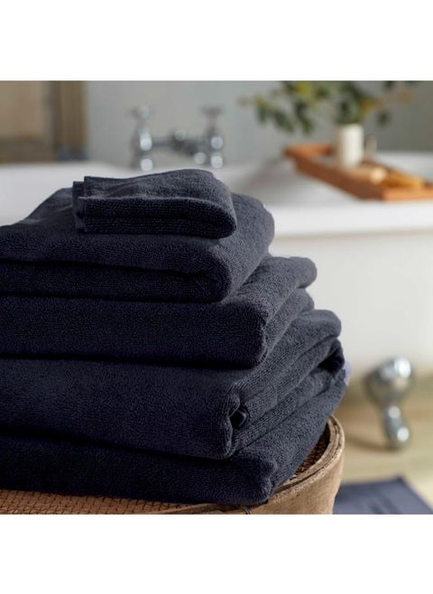 Iris (Black) Premium Plain Hand Towels (40x70,Set of 1 Hand Towel) 100% Cotton, Highly Absorbent and Ultrasoft Quick Dry Bath Linen-550 GSM