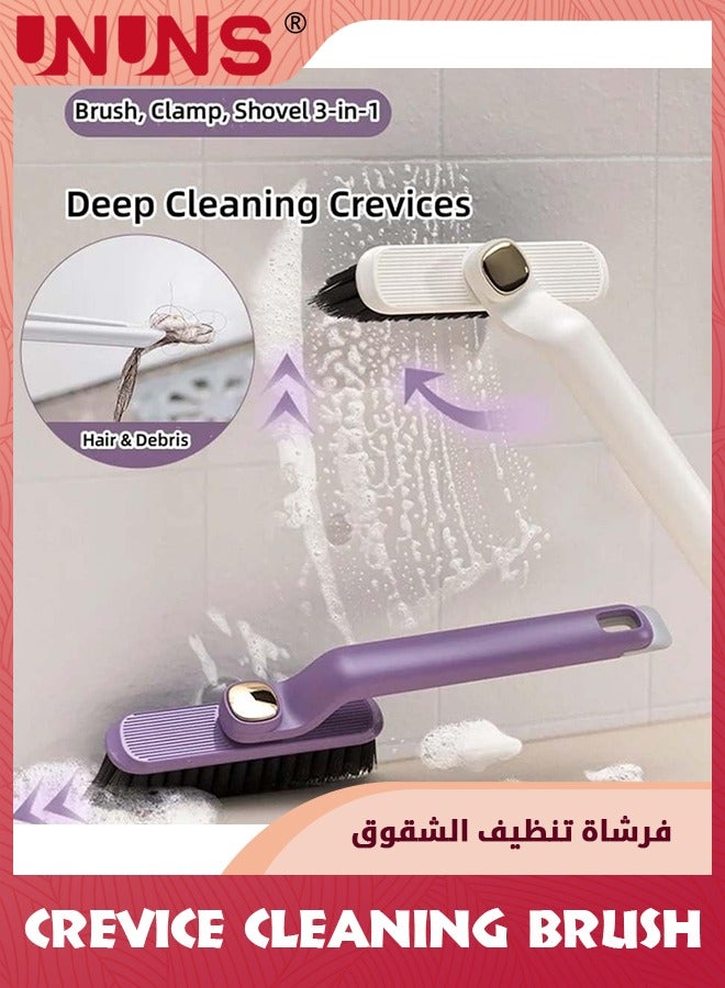 UNUNS Crevice Cleaning Brush,2PCS Multi-Function Rotating Hard Bristle Crevice Gap Brush,360 Degree Rotating No Dead Corners Hard Bristle Crevice Gap Brush Tool For Bathroom Kitchen Tile Floors  - Image 3