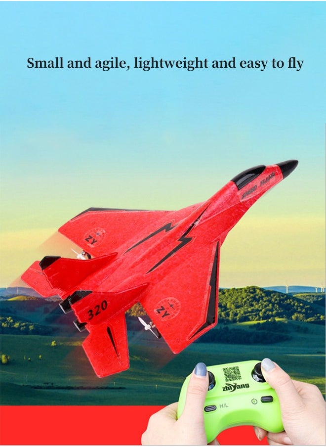 YelaJoy - Remote Controlled Aircraft, Easy to Fly Remote Controlled Glider, Fighter Toy, Gift for Beginners, Adults, And Children (Red) - Image 1