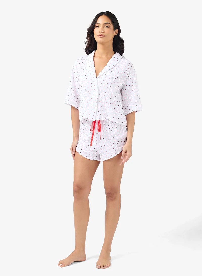 ايلا Printed Pyjama Short Set