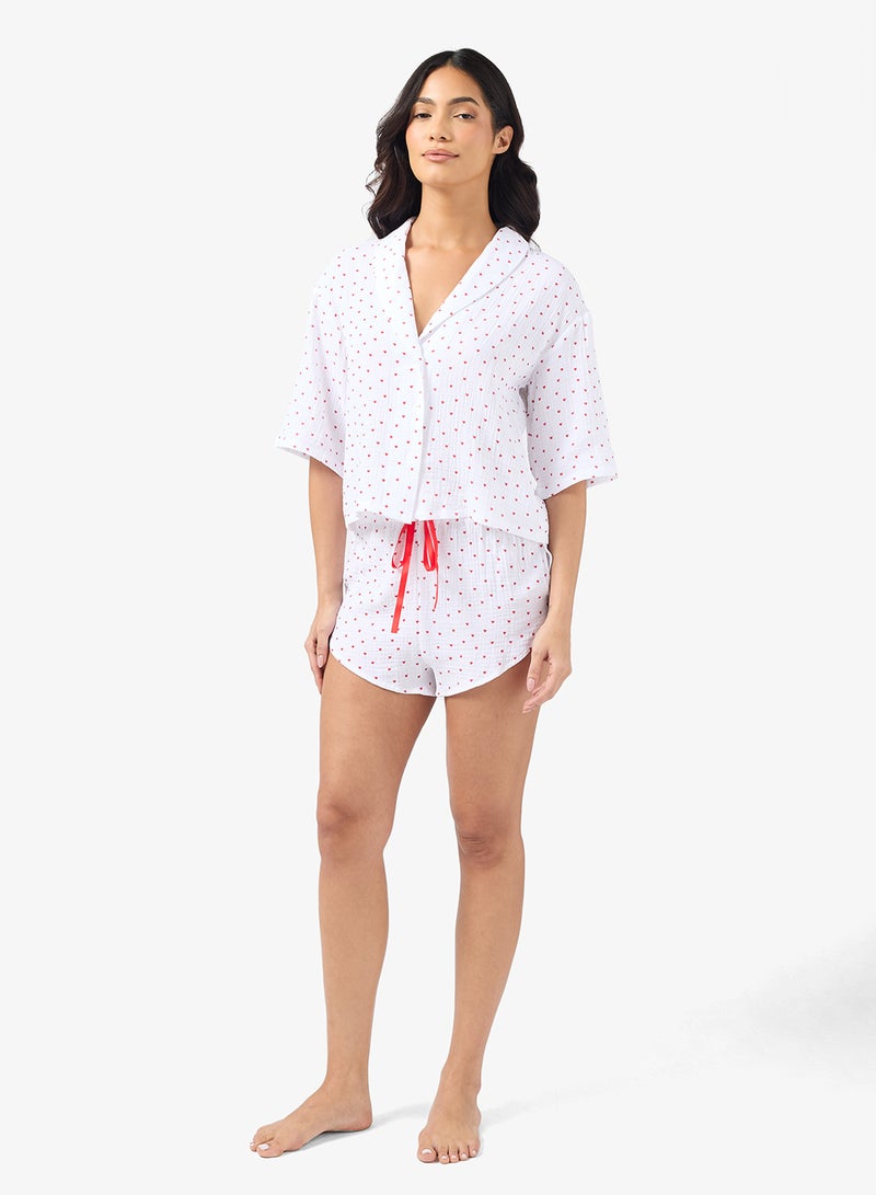 ELLA Printed Pyjama Short Set - Image 5