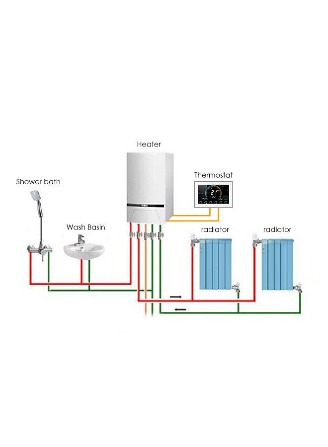 Generic 95-240V Wi-Fi Smart Programmable Thermostat 5+1+1 Six Periods Voice APP Control Backlight LCD Water/ Gas Boiler Heating Thermoregulator  - Image 2